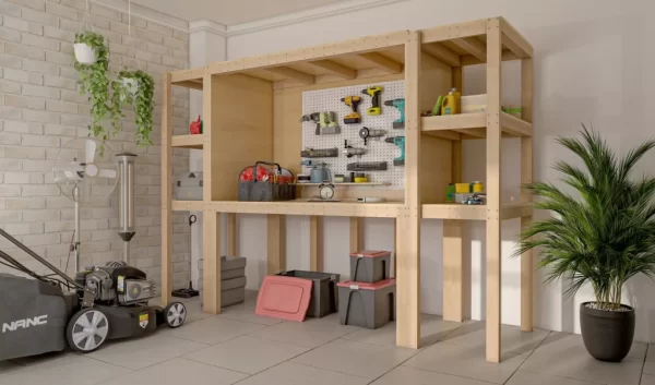 3×10 Workbench with Shelves - Image 2