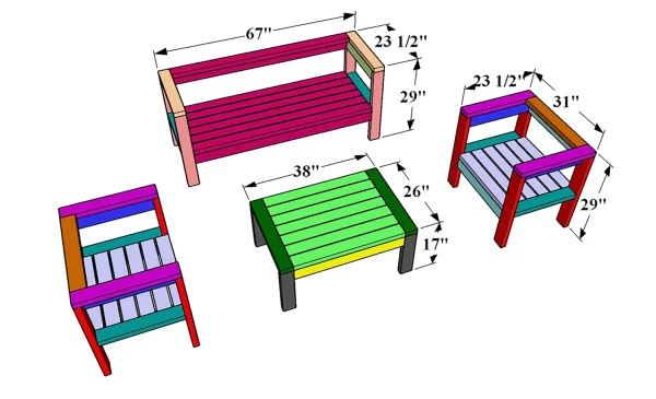 Outdoor Sofa Set - Image 9