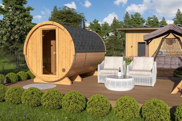 Medium Barrel Sauna - Image 2