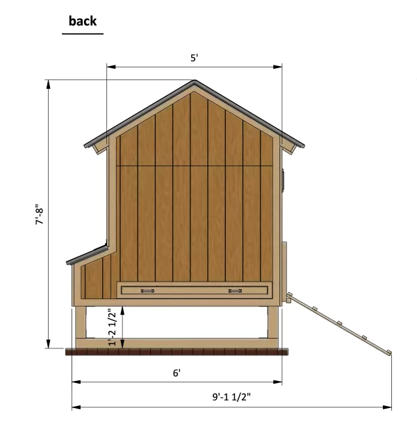 6x6 Chicken Coop For 12 Chickens - Image 5