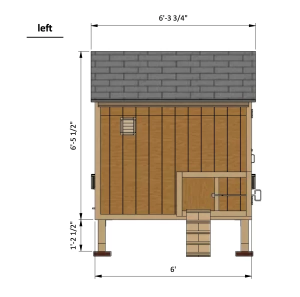 6x6 Chicken Coop For 12 Chickens - Image 6
