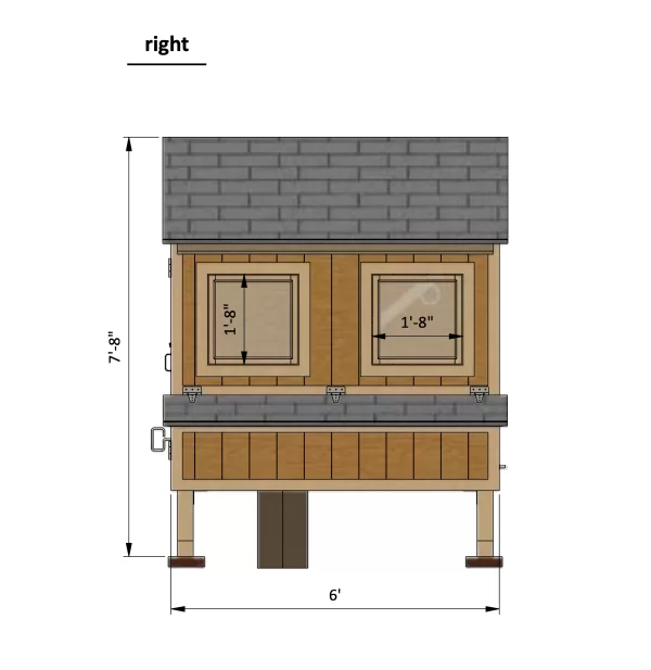 6x6 Chicken Coop For 12 Chickens - Image 7